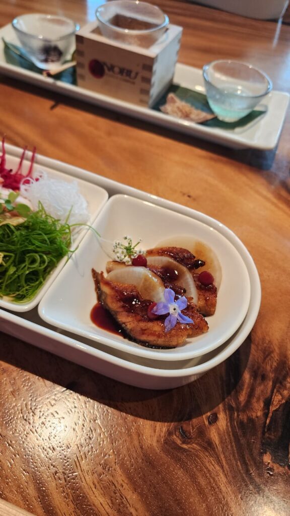 Nobu KL Natsu Matsuri Bento Box Grilled Unagi Daikon
