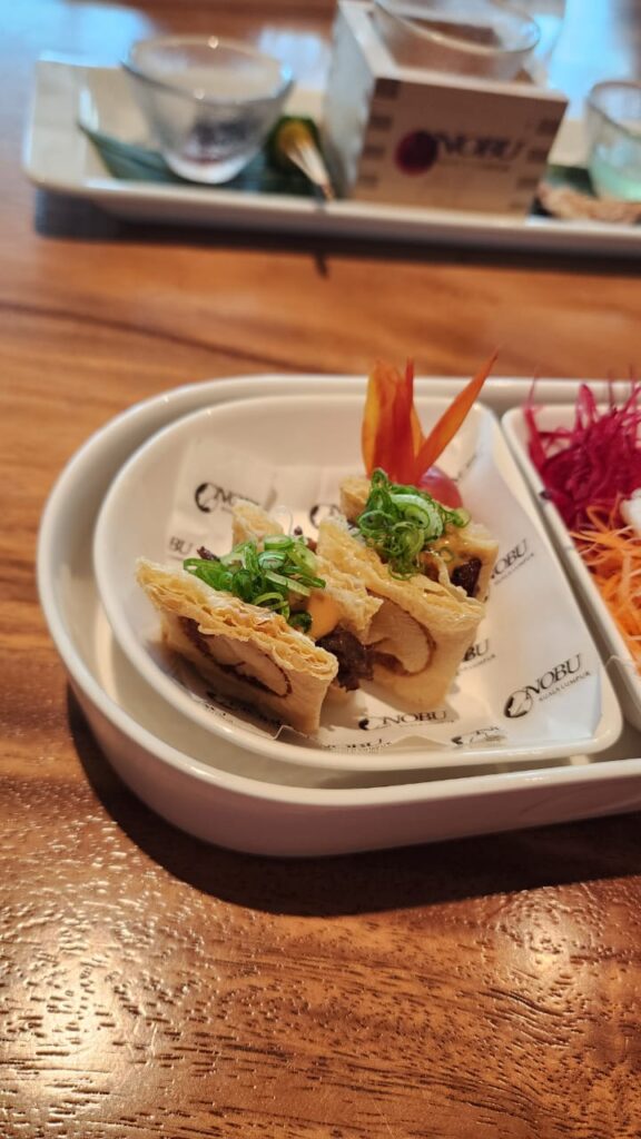 Nobu KL Natsu Matsuri Bento Box Nobu Yuba with Wagyu Shortrib