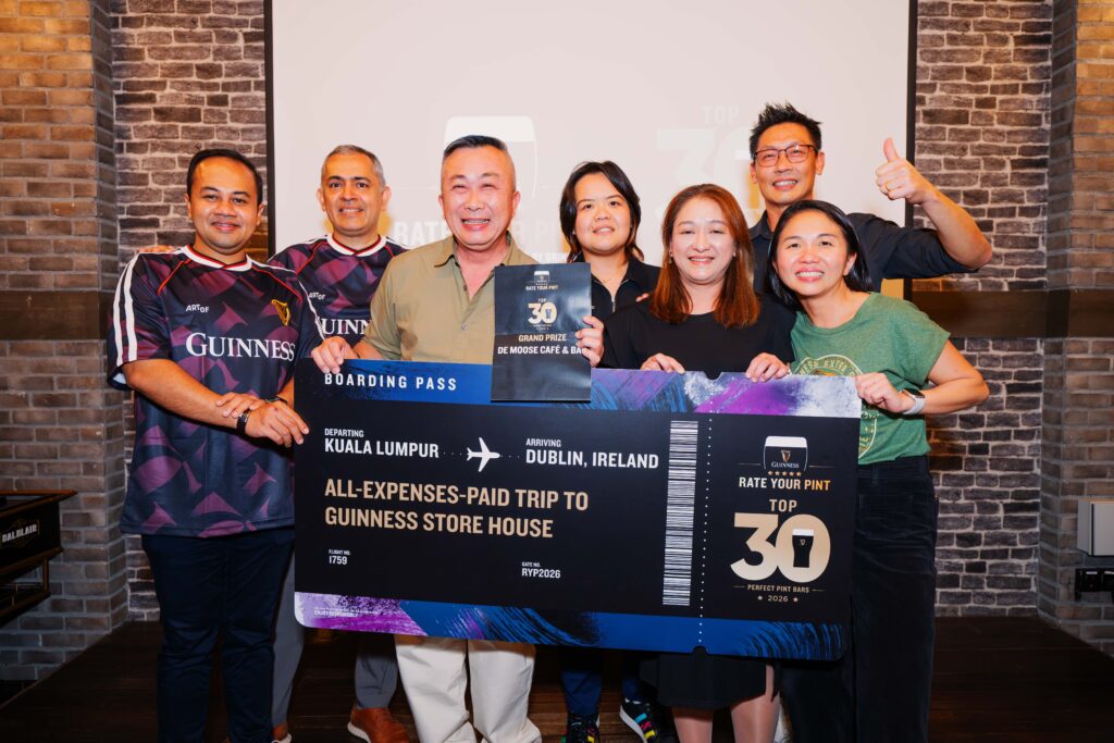 Representatives of the Guinness Top 30 Perfect Pint Bars 2026, recognised for consistently delivering quality Guinness Draught serves, based on Guinness Perfect Pint quality assessments by the Star Academy team and Rate Your Pint consumer ratings.